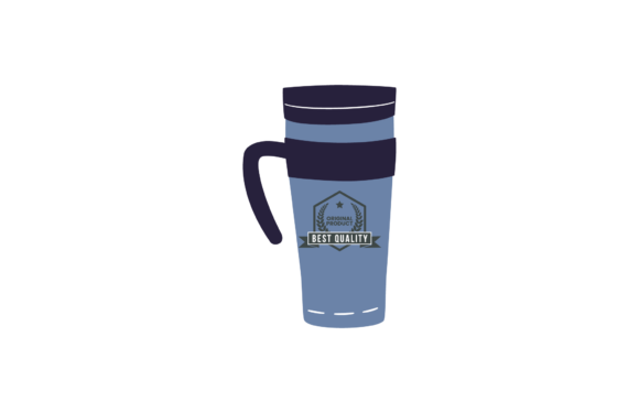 A Blue Tumbler Graphic for High-Quality Digital Freebies