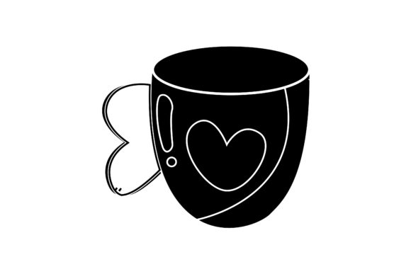 A Cute Valentine Cup Graphic for Crafters & Creative Business Owners