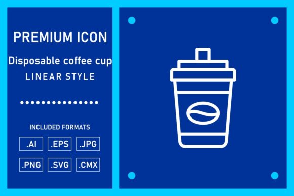 A Modern Coffee Cup Icon for Small Business Visuals