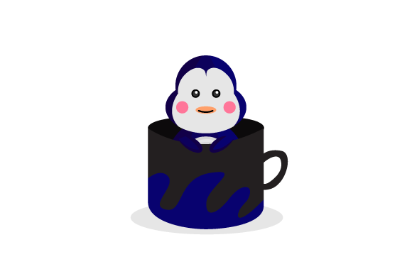 A Penguin in a Cup: A Versatile Graphic for Creatives