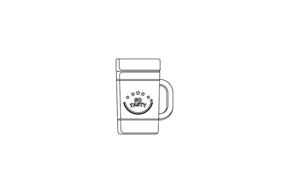 A Tumbler Mug Glass Outline as a Versatile Branding Asset