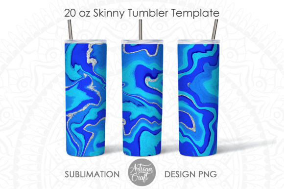 Crafting Brand Luxury with Blue Marble Glitter Graphics