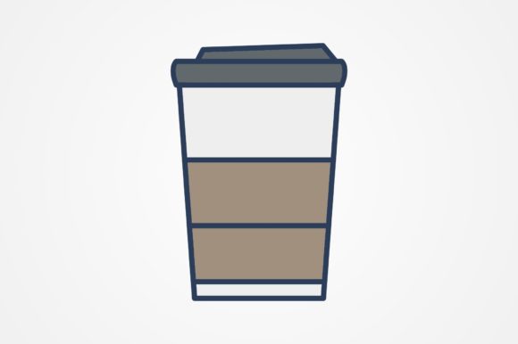 Cup of Coffee Icon for Graphics and Icons
