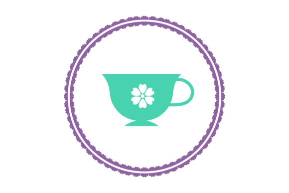Flower Cup Graphics for Crafty Icon Collections
