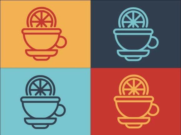 Lemon Tea Cup: An Elegant Graphics Logo for Modern Creatives