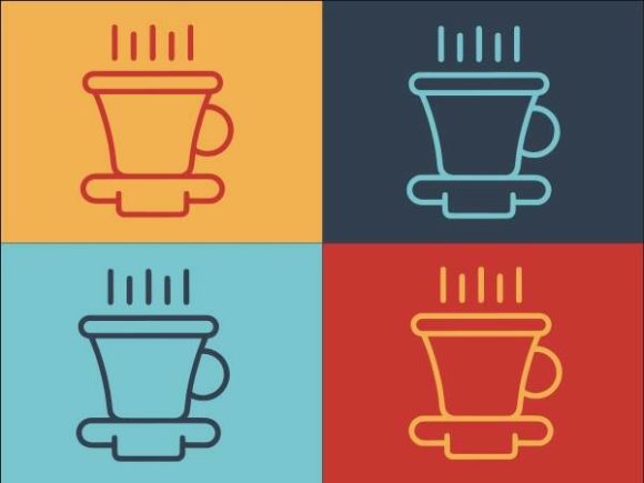Morning Coffee Cup Graphics for Elegant Brand Logos